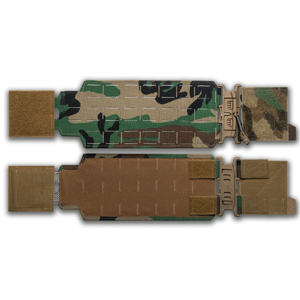 Improved plate carrier GHOST GEN5 V2 with AK/AR placard. Color Multicam Woodland