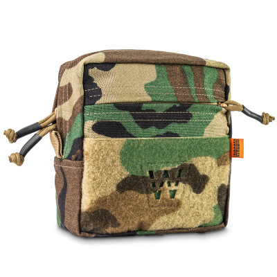 Enlarged Elite Organizer Pouch with 2 Compartments. Color Multicam Woodland 