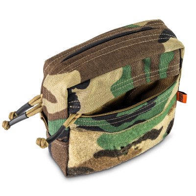 Enlarged Elite Organizer Pouch with 2 Compartments. Color Multicam Woodland 