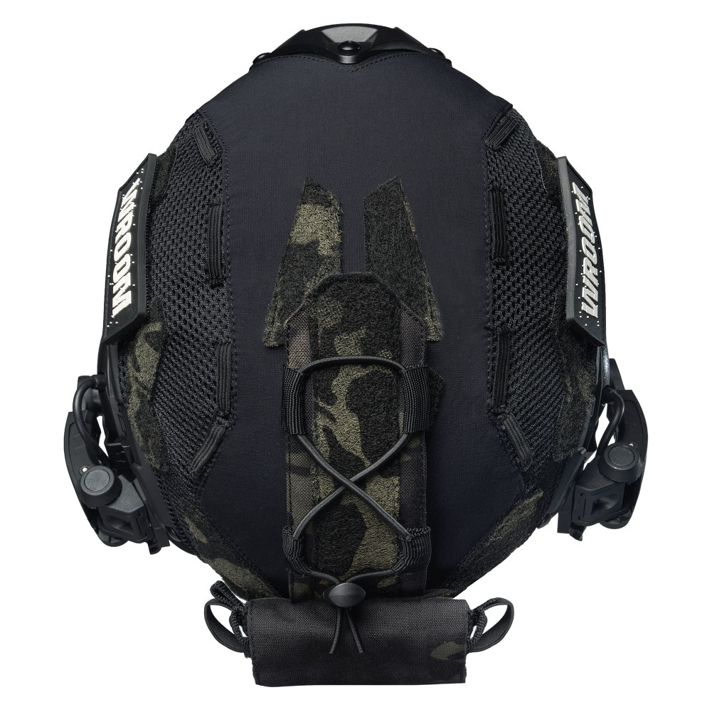 Hełm balistyczny (kask) FAST NIJ IIIa ze słuchawkami M32 (X), czarny + pokrowiec multicam black usa