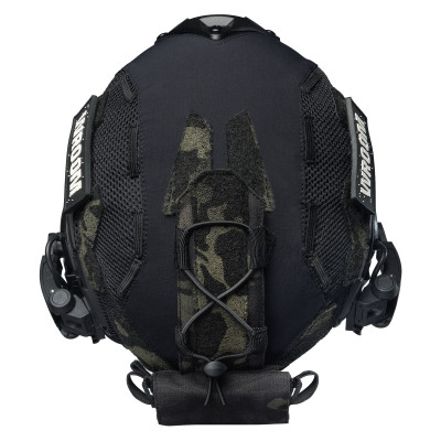 Hełm balistyczny (kask) FAST NIJ IIIa ze słuchawkami M32 (X), czarny + pokrowiec multicam black usa