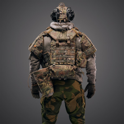 Ghost Performance V5+ Plate Carrier Set with RPS and Level 1 Ballistic Protection. Color Multicam