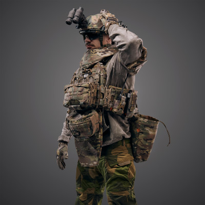 Ghost Performance V5+ Plate Carrier Set with RPS and Level 1 Ballistic Protection. Color Multicam