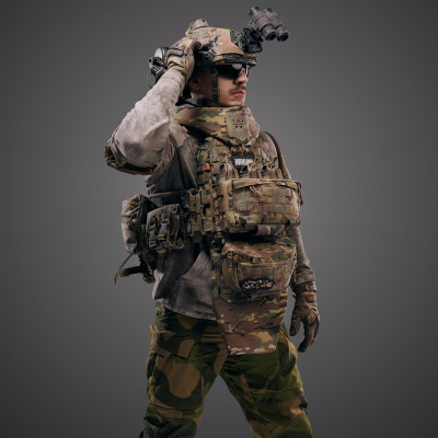 Ghost Performance V5+ Plate Carrier Set with RPS and Level 1 Ballistic Protection. Color Multicam