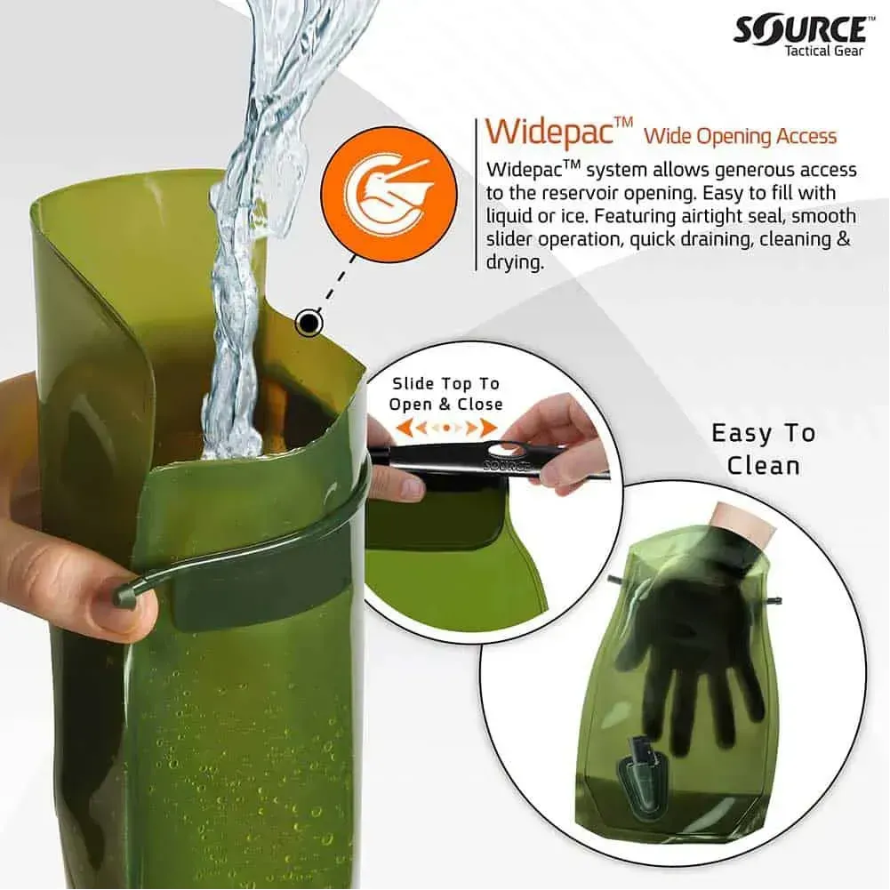 System nawadniający Source Kangaroo Collapsible Canteen 1L
