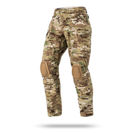 Spodnie bojowe Wroom Combator GEN III pod kryciem nakolanniki. Kolor Multicam RIPSTOP USA