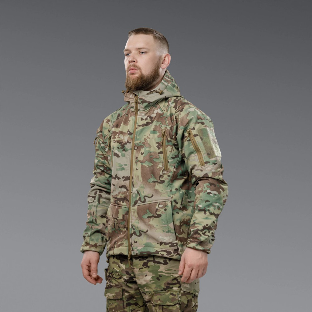 Tactical Soft-Shell Jacket Autumn+ Fall–Spring, Color Multicam