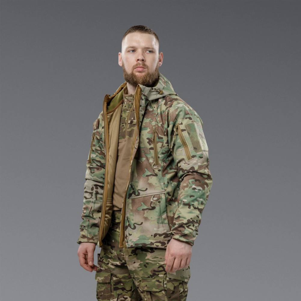 Tactical Soft-Shell Jacket Autumn+ Fall–Spring, Color Multicam