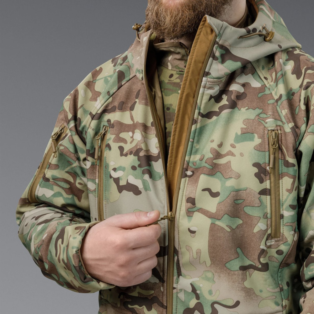 Tactical Soft-Shell Jacket Autumn+ Fall–Spring, Color Multicam