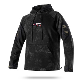 Hoodie “Your Story”. Color black camouflage