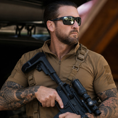 Okulary ochronne Gatorz Marauder Inferno Photochromic ANSI Z87.1+ Mil-Spec Ballistic, Gunmetal Cerakote
