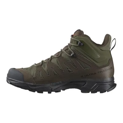 Берці тактичні трекінгові Salomon X Ultra Tracker Mid GTX. Колір Оливковий