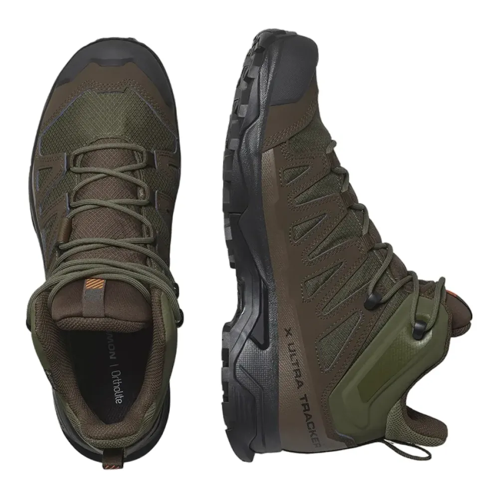 Берці тактичні трекінгові Salomon X Ultra Tracker Mid GTX. Колір Оливковий