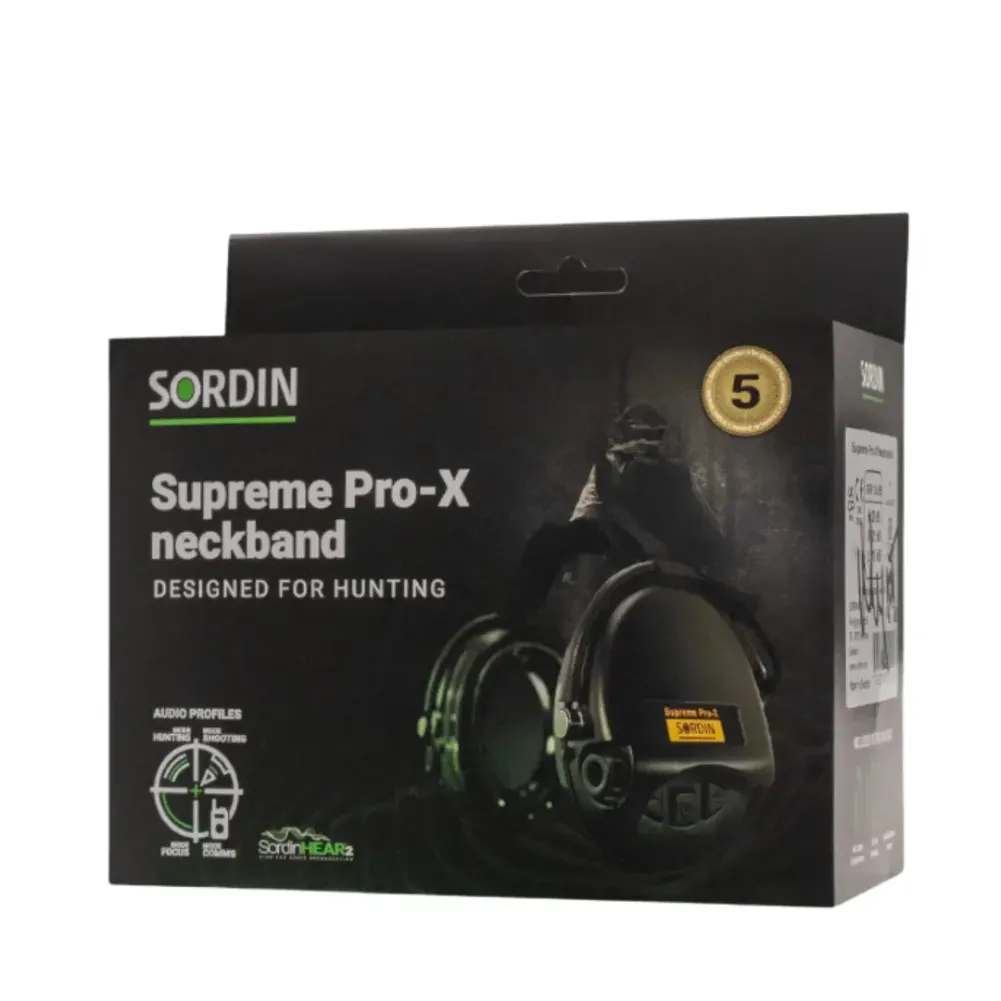 Активні навушники Sordin Supreme Pro-X Neckband, колір мультикам.