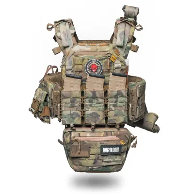 Ghost Gen4 V2 Plate Carrier Set with Load-Bearing System (LBE) and Level 1 Ballistic Protection, Color Multicam