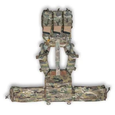 Ghost Gen4 V2 Plate Carrier Set with Load-Bearing System (LBE) and Level 1 Ballistic Protection, Color Multicam