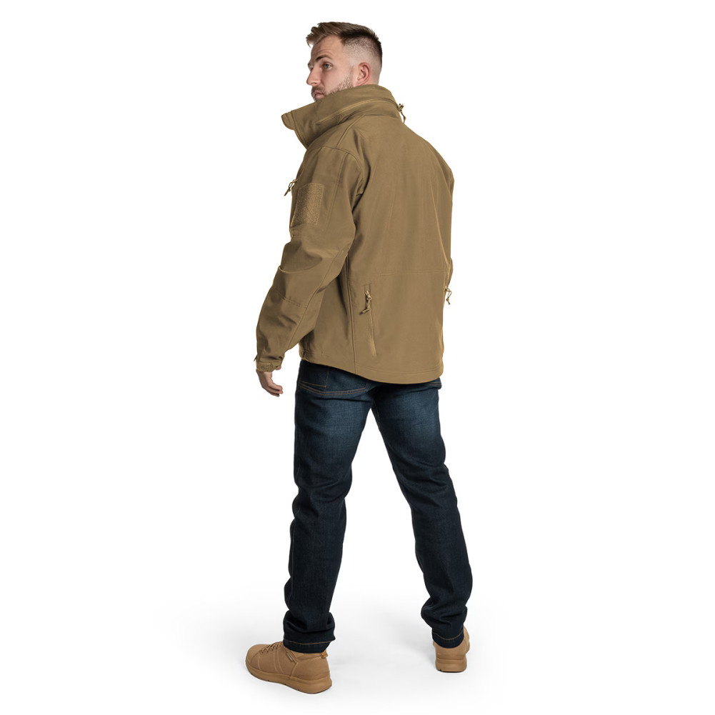 Куртка тактична Helikon Gunfighter Softshell Shark Skin Windblocker. Колір Койот