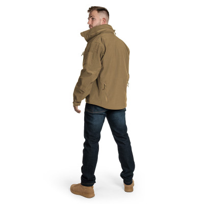 Куртка тактична Helikon Gunfighter Softshell Shark Skin Windblocker. Колір Койот