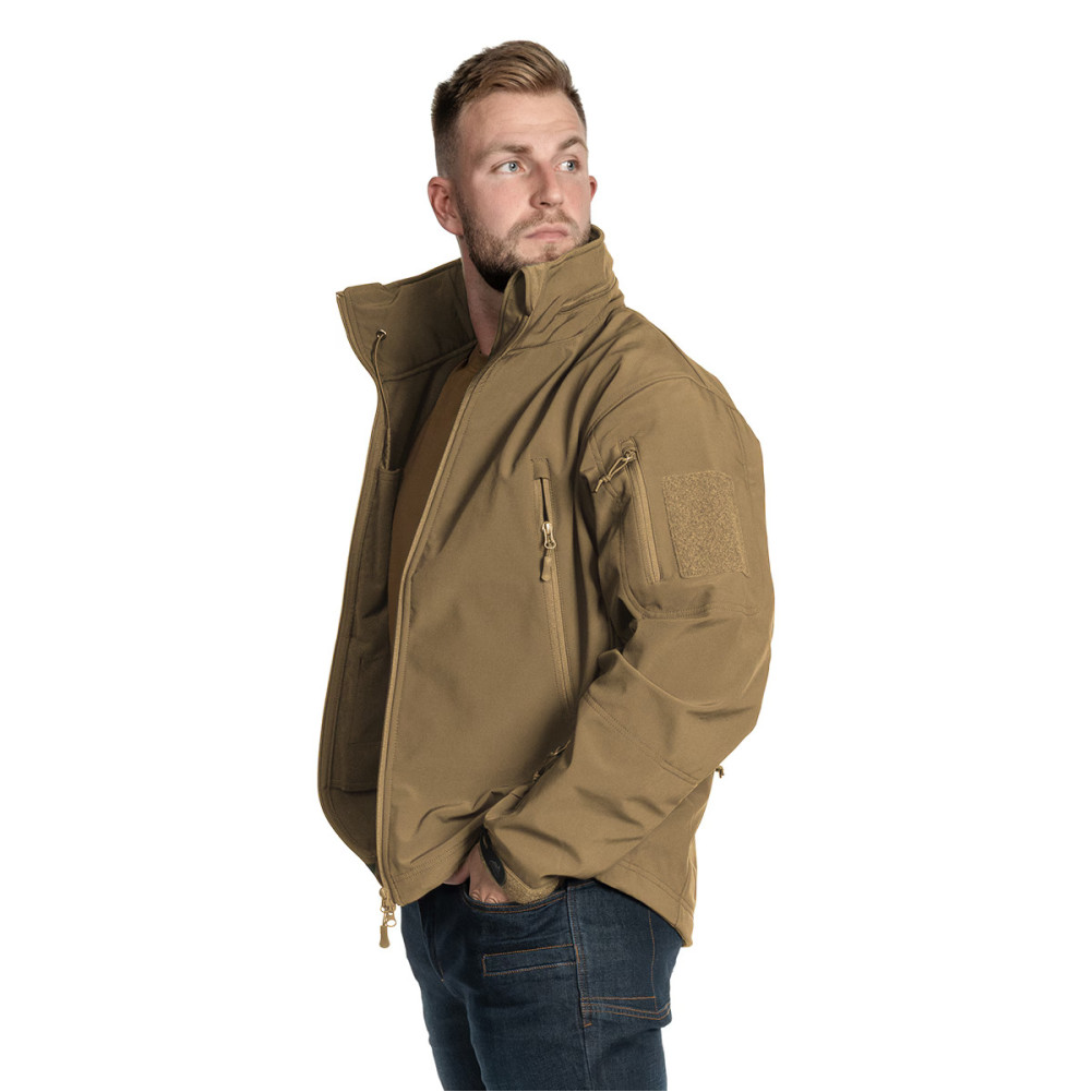 Куртка тактична Helikon Gunfighter Softshell Shark Skin Windblocker. Колір Койот