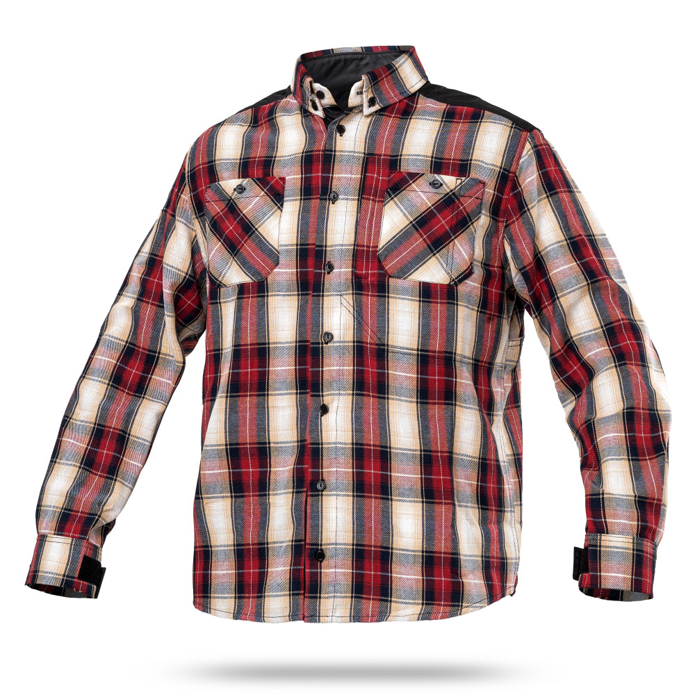 Wroom Blackwater 250 Checkered Shirt. Color Beige