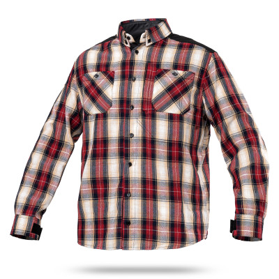 Wroom Blackwater 250 Checkered Shirt. Color Beige