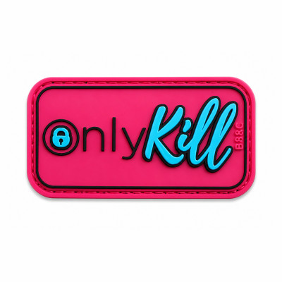 PVC Patch "ONLYKILL" Pink