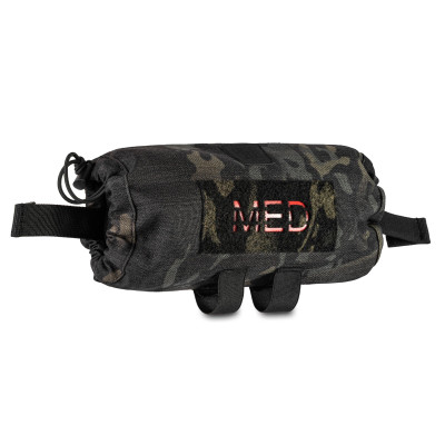 Увеличенная аптечка-подсумок ROLL PRO на системе MOLLE. Цвет Multicam Black USA