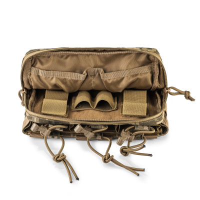 WROOM utility admin pouch for 3 magazines with MOLLE system. Color Pixel
