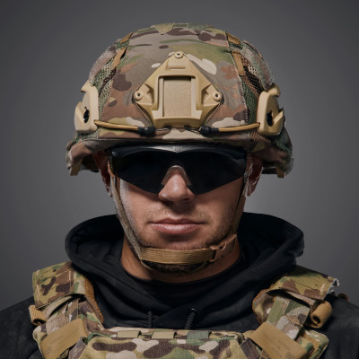 Шлем MICH 2000 GEN3 NIJ IIIA с подвесной системой Cam-Fit + кавер Multicam PRO