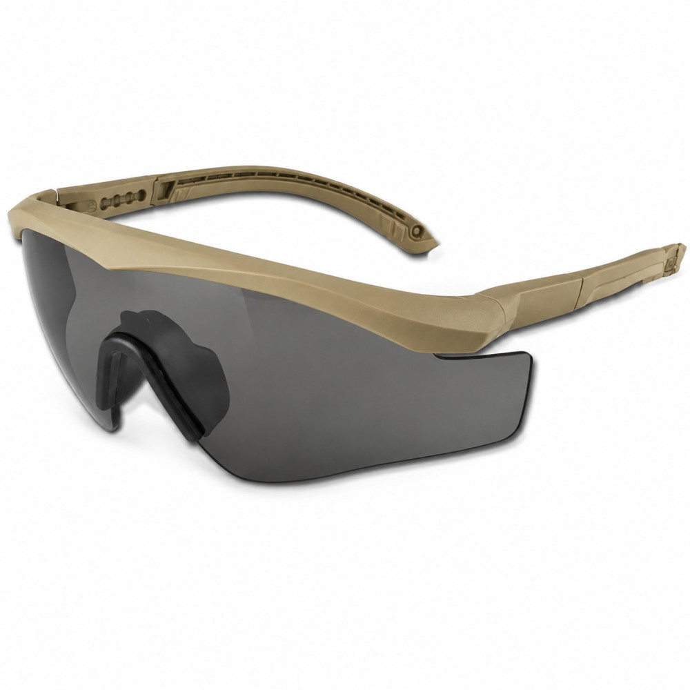 Revision Sawfly Deluxe Tactical Ballistic Glasses, Color Coyote