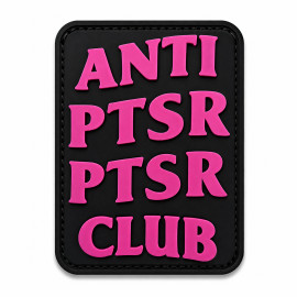 ПВХ патч «ANTI PTSD» розовый
