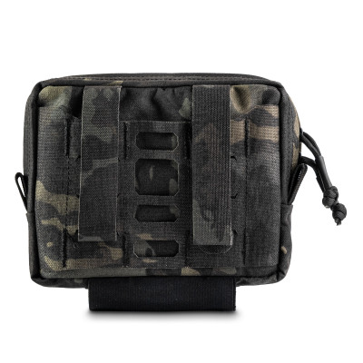 WROOM 2-compartment organizer pouch. Color Multicam Black USA
