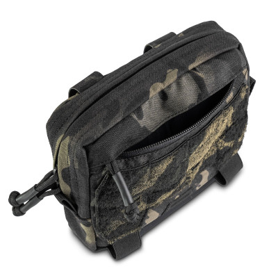 WROOM 2-compartment organizer pouch. Color Multicam Black USA