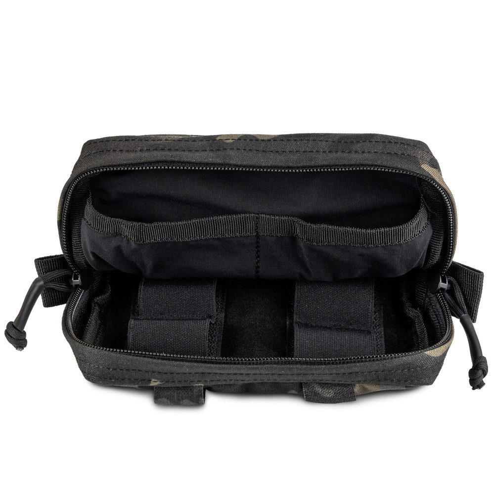 WROOM 2-compartment organizer pouch. Color Multicam Black USA