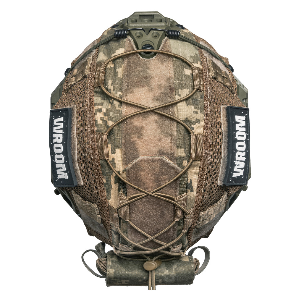 Ballistic Helmet Sestan-Busch BK-ACH-HC, olive color, with Cam-Fit suspension system + pixel cover