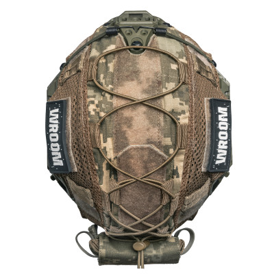 Ballistic Helmet Sestan-Busch BK-ACH-HC, olive color, with Cam-Fit suspension system + pixel cover