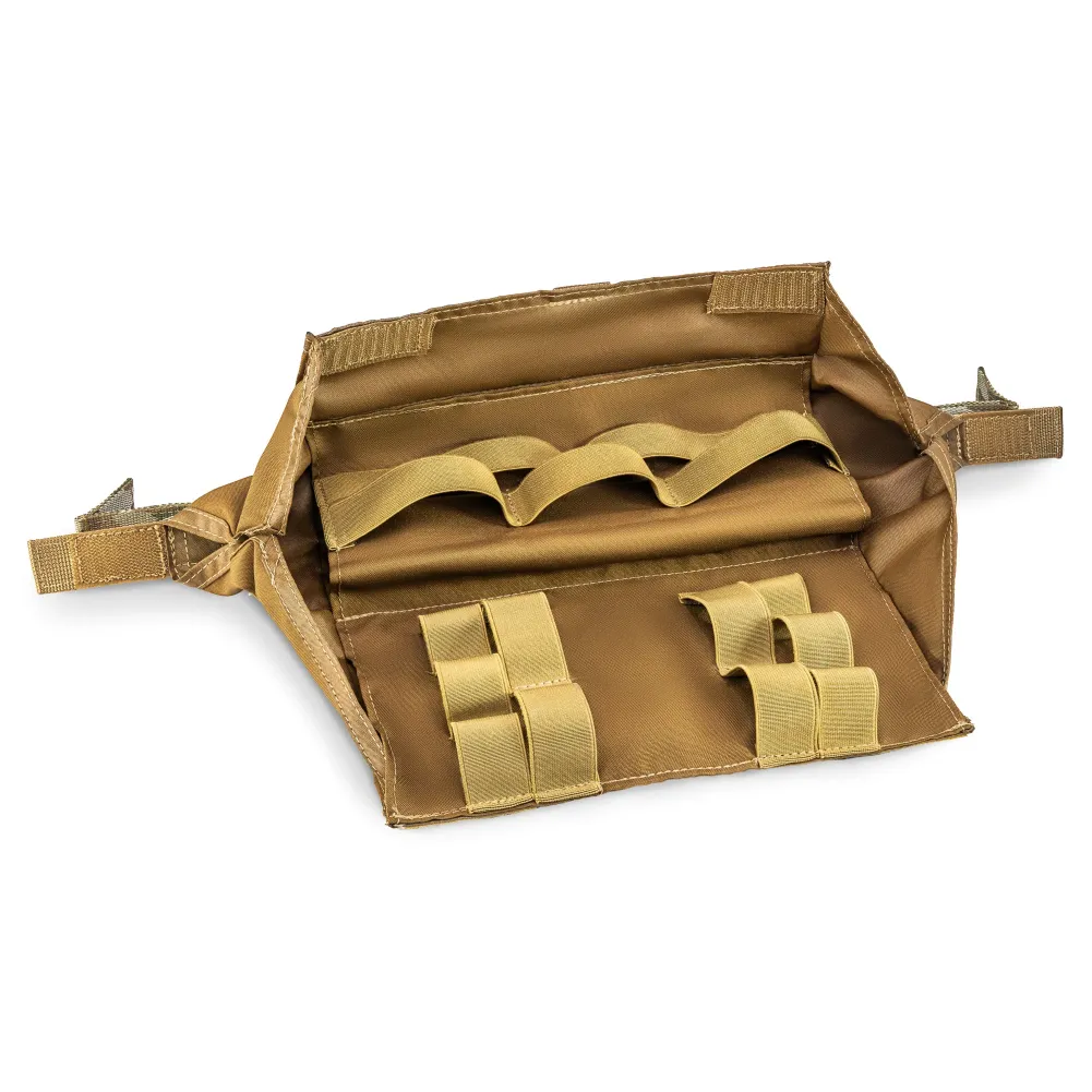 Kit: ROLL PRO enlarged medical pouch + Class 2 ballistic protection. Color Multicam Black USA