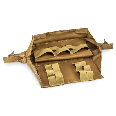 Kit: ROLL PRO enlarged medical pouch + Class 2 ballistic protection. Color Multicam Black USA