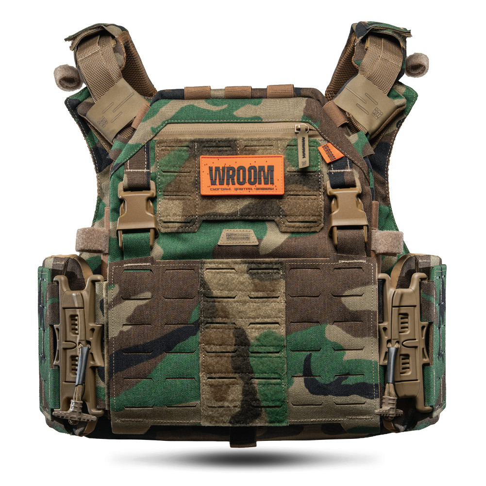 Ballistic vests for the GHOST GEN5 plate carrier SIZE L, Class 1. Color Multicam Woodland
