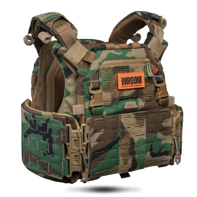 Body Armor Level 6 GHOST GEN5+ PRO with Level 6 Plates and Level 2 Side Ballistic Protection. Color Multicam Woodland