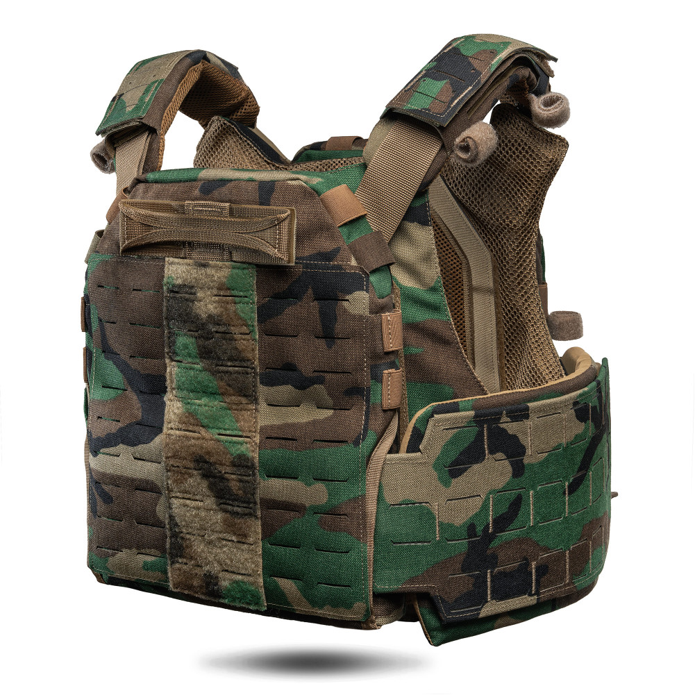 Ballistic vests for the GHOST GEN5 plate carrier SIZE L, Class 1. Color Multicam Woodland