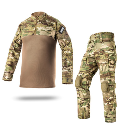 Комплект форми: убакс BattleSkin Regular та тактині штани Battlegear з наколіниками. Колір Мультикам