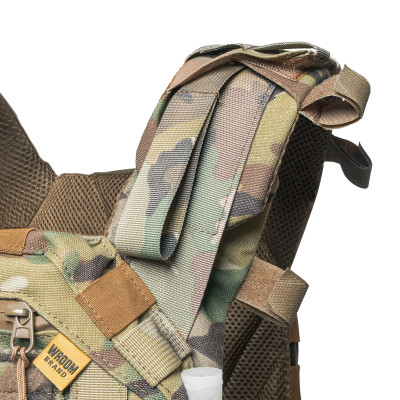Бронежилет 6 класу "Ghost Gen4 V5+" з балістичним захистом 2 класу, системою швидкого скидання + 9 підсумків, колір Мультикам