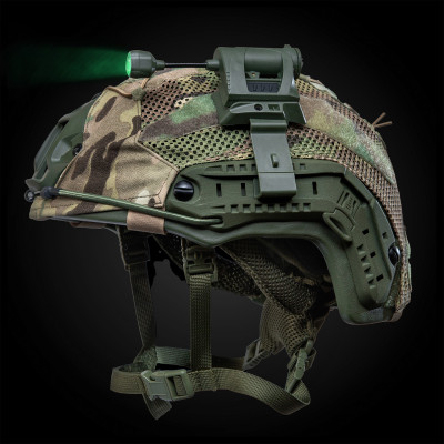 Тактичний ліхтарик на шолом. Оливковий