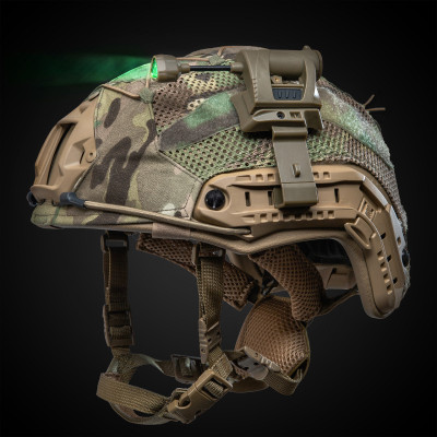 Tactical helmet torch. Color Coyote