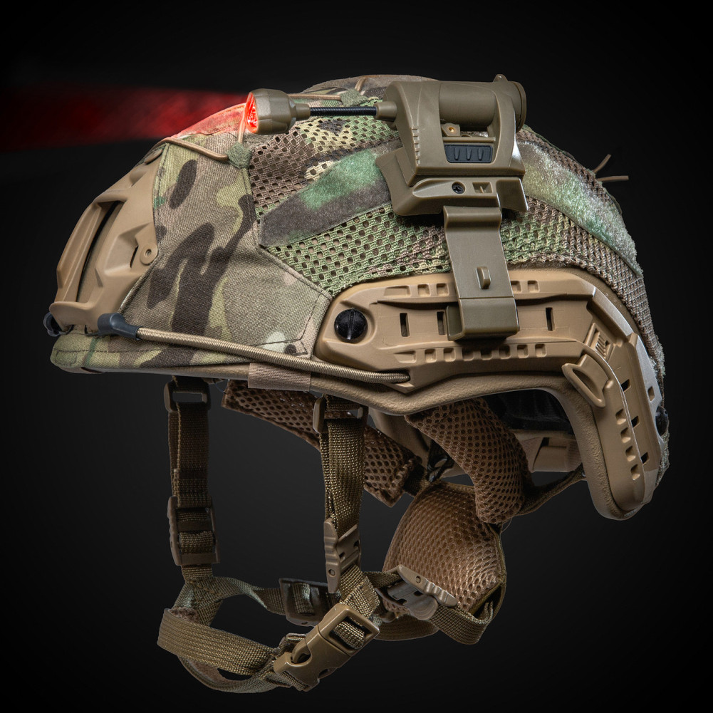 Tactical helmet torch. Color Coyote