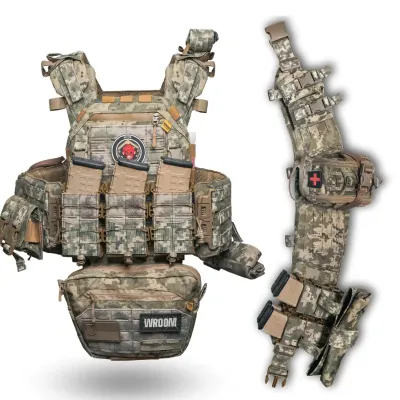 Комплект плитоноска Ghost Gen4 V2 з РПС з балістичним захистом 1 класу, колір піксель