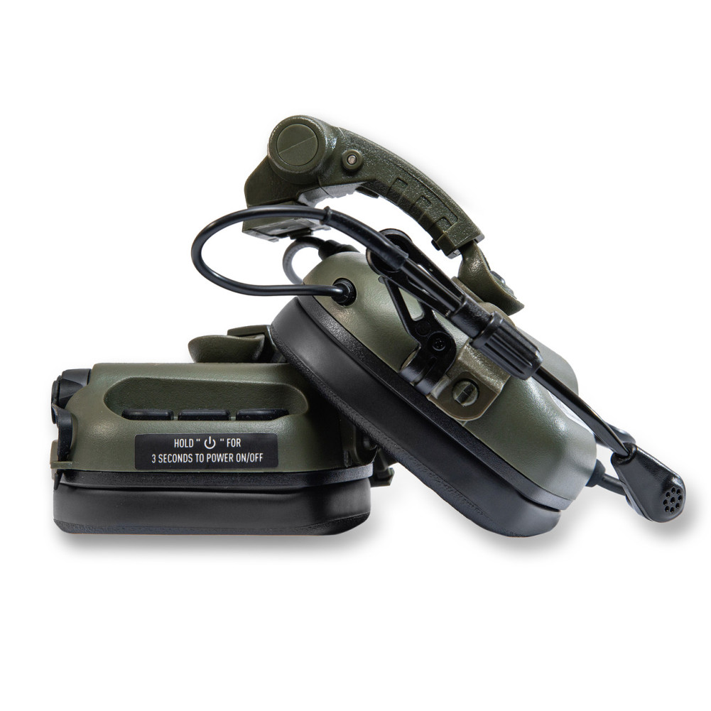 Earmor Mod4 M32(X) active headphones with cheburashka mounts, Color Olive