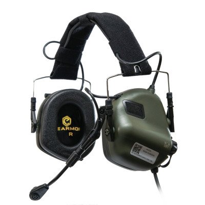Earmor Mod4 M32(X) active headphones with cheburashka mounts, Color Olive
