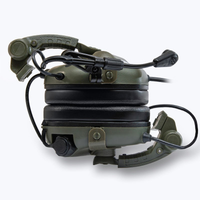 Earmor Mod4 M32(X) active headphones with cheburashka mounts, Color Olive